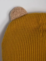 Шапка детская с ушками осенняя