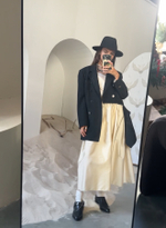 Жакет из шелка/шерсти со множеством деталей