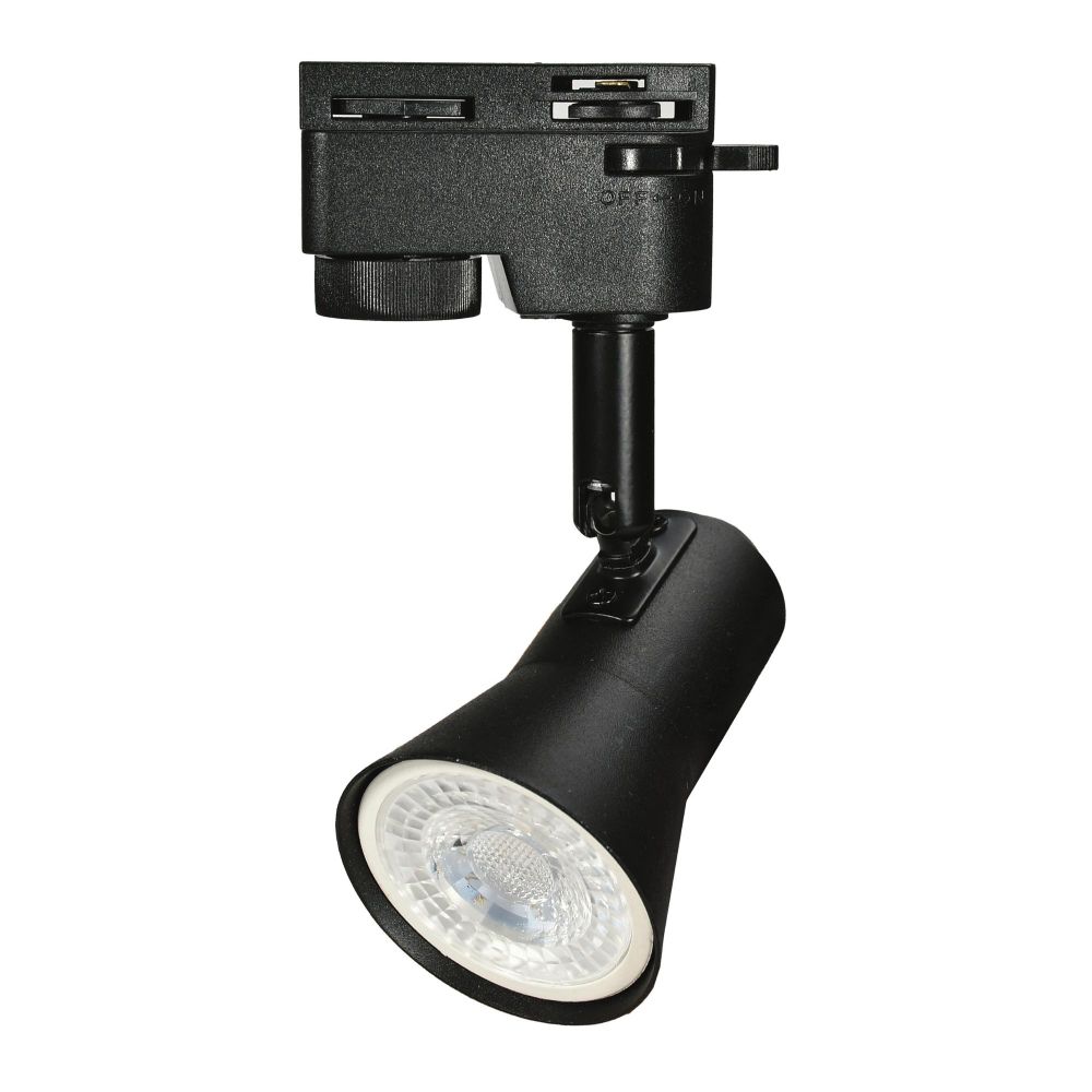 UBL-Q323 GU10 BLACK Светильник-прожектор трековый. Под лампу GU10. Корпус черный. ТМ Volpe