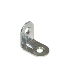 Уголок-кронштейн крепежный мебельный металлический 22х22х15 мм (8 шт)