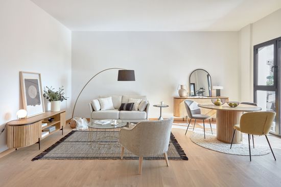 Круглый стол Licia из массива манго с натуральной отделкой Ø 120 см Испания La Forma