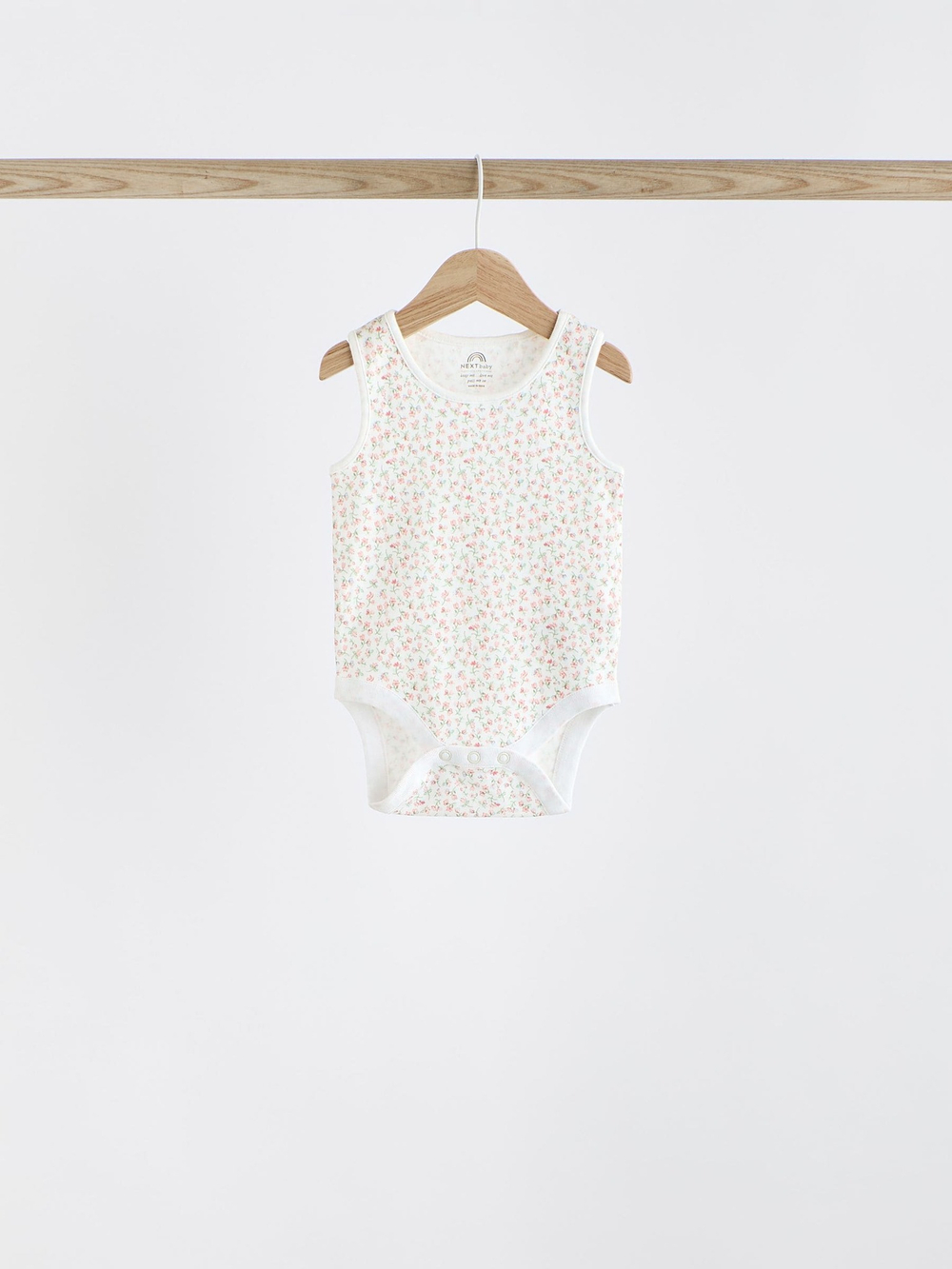 Боди без рукавов для малышей Next K79-573, 5 шт., Белый, Розовый