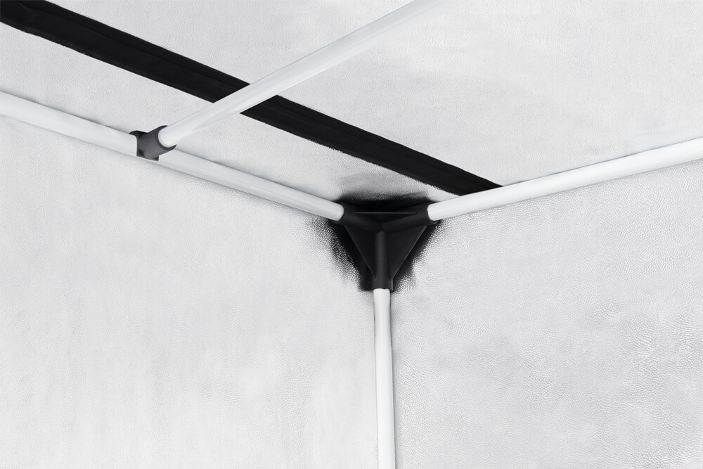 Каркас металлический с ABS-уголками, вид соединений