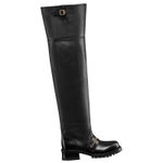 DIOR D Quest Over the knee Boots 4.5cm Women"s Black