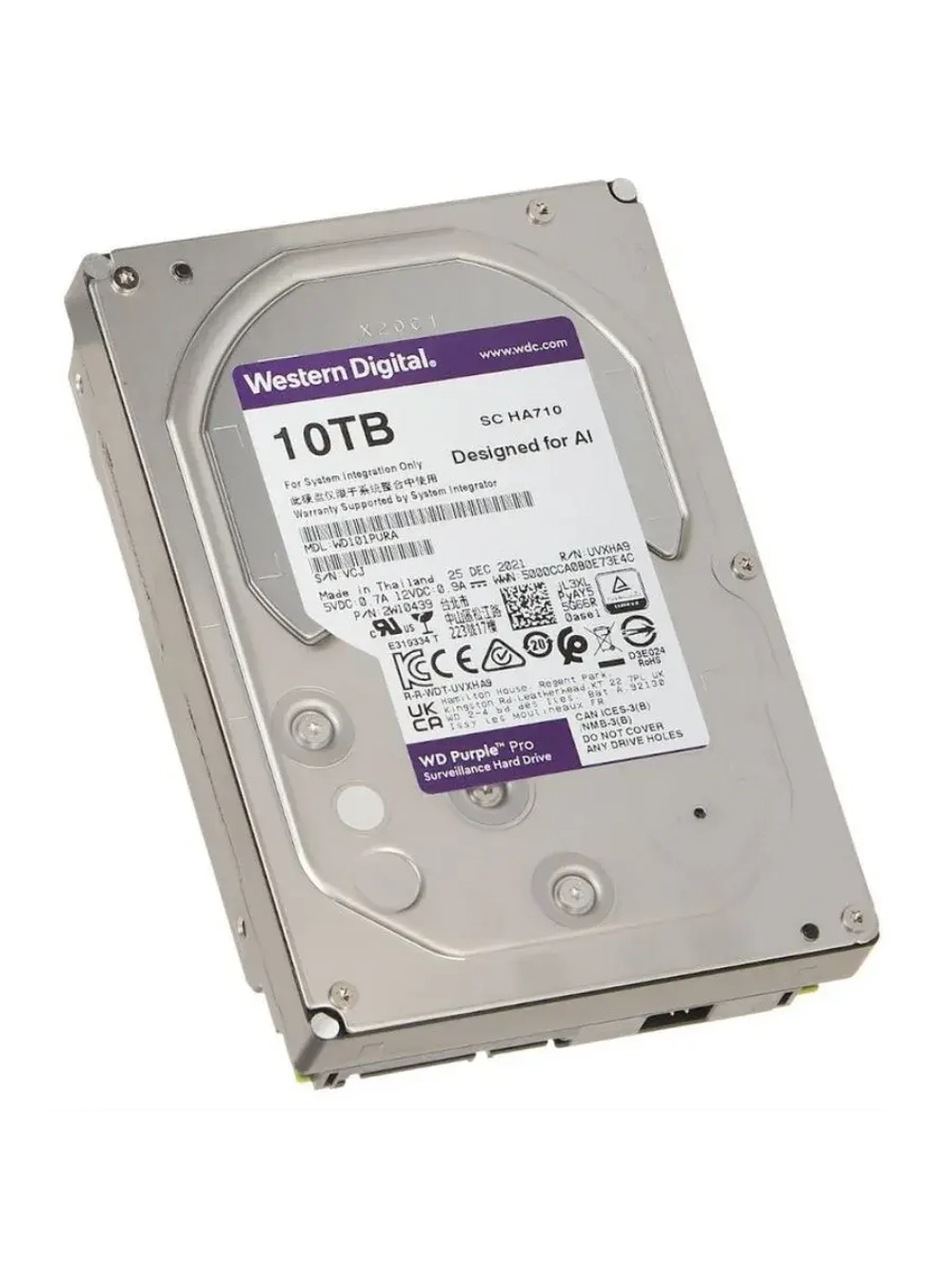 3.5" 10 ТБ Жетский диск Purple WD101PURA