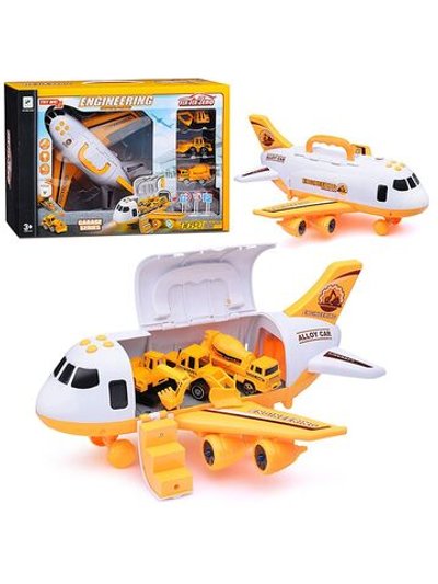 Игровой набор Самолет с строительной техникой (660-A240)