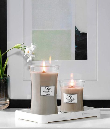 У камина, ароматическая свеча, WoodWick