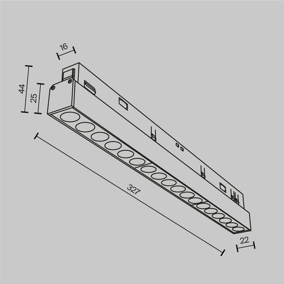 Трековый светильник Maytoni Technical EXILITY Points TR031-4-18WTW-DD2-W