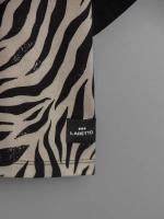 Хлопковая детская футболка с принтом зебры