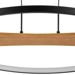 723127 Люстра LODI LED 36W 2880LM ЧЕРНЫЙ/ДЕРЕВО 3000K