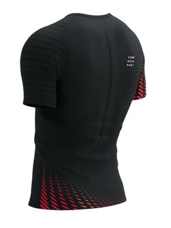 Мужская теннисная футболка Compressport Racing SS Tshirt - черный