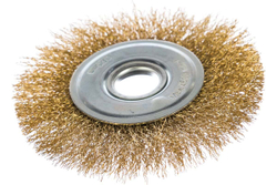 Щетка дисковая для УШМ (латунированная проволока 0,3 мм, 125 мм) MIRAX 35141-125