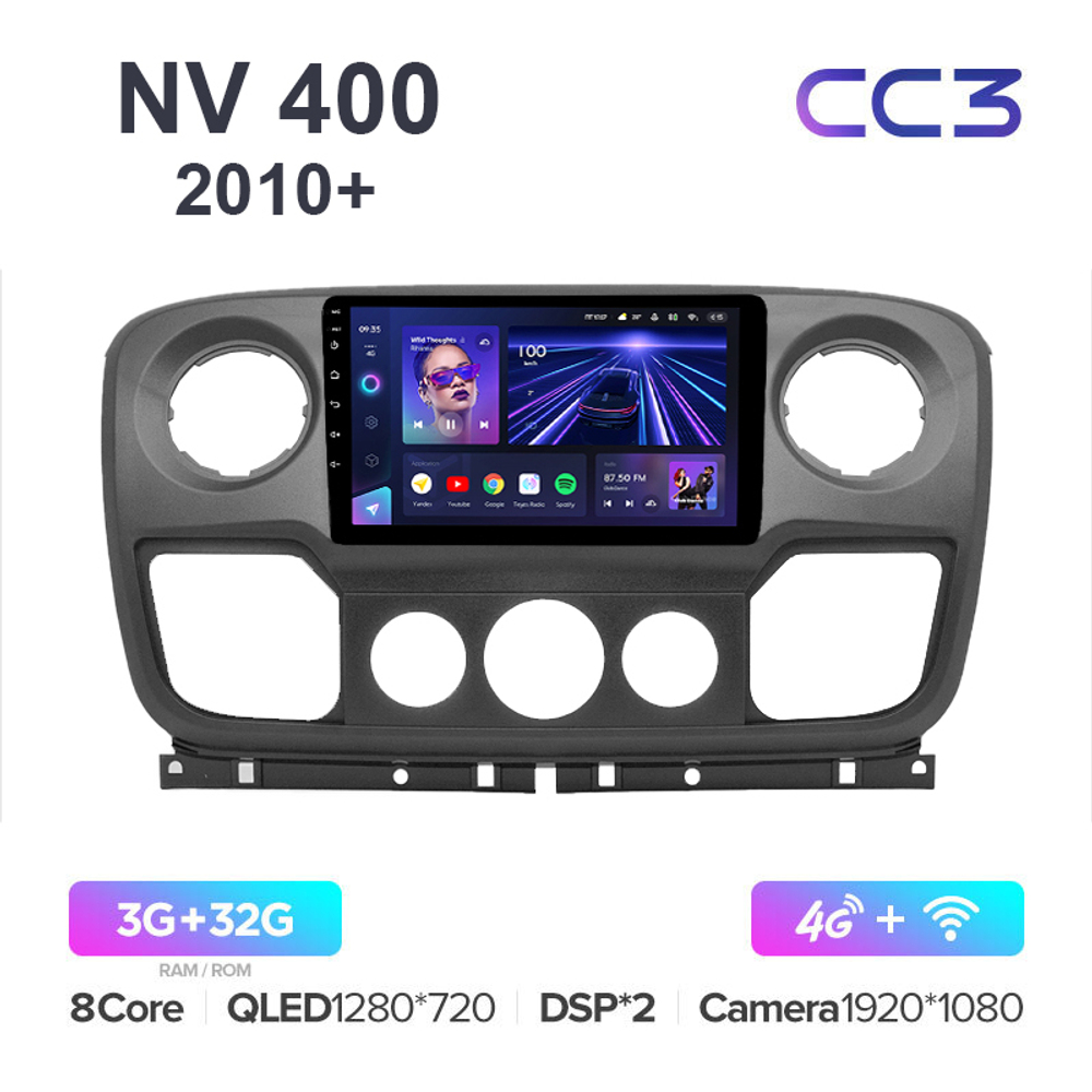 Teyes CC3 9"для Nissan NV 400 2010+