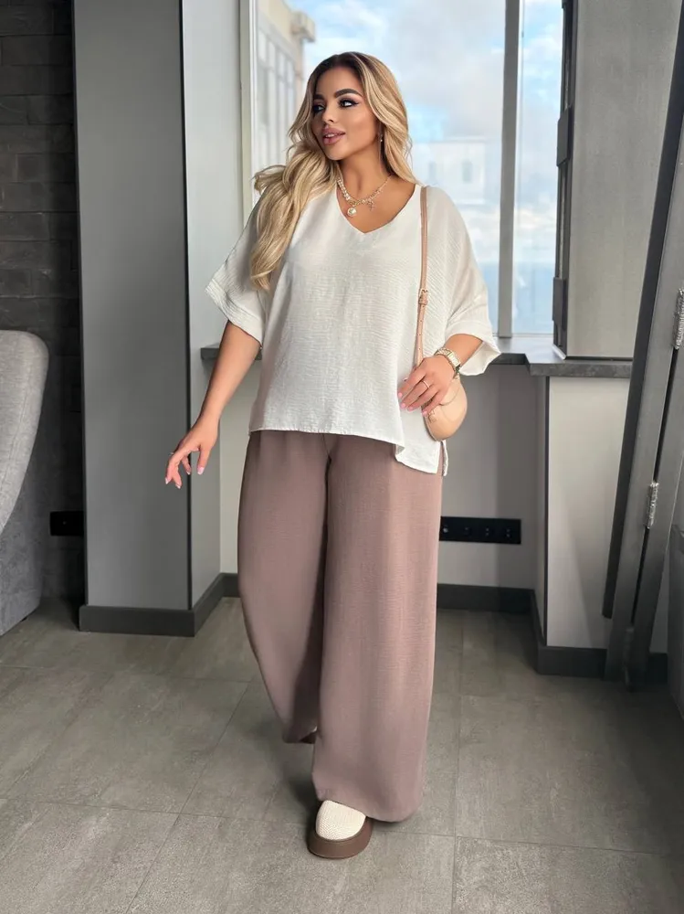 Брюки палаццо УК-1313-5 Фабрика Моды