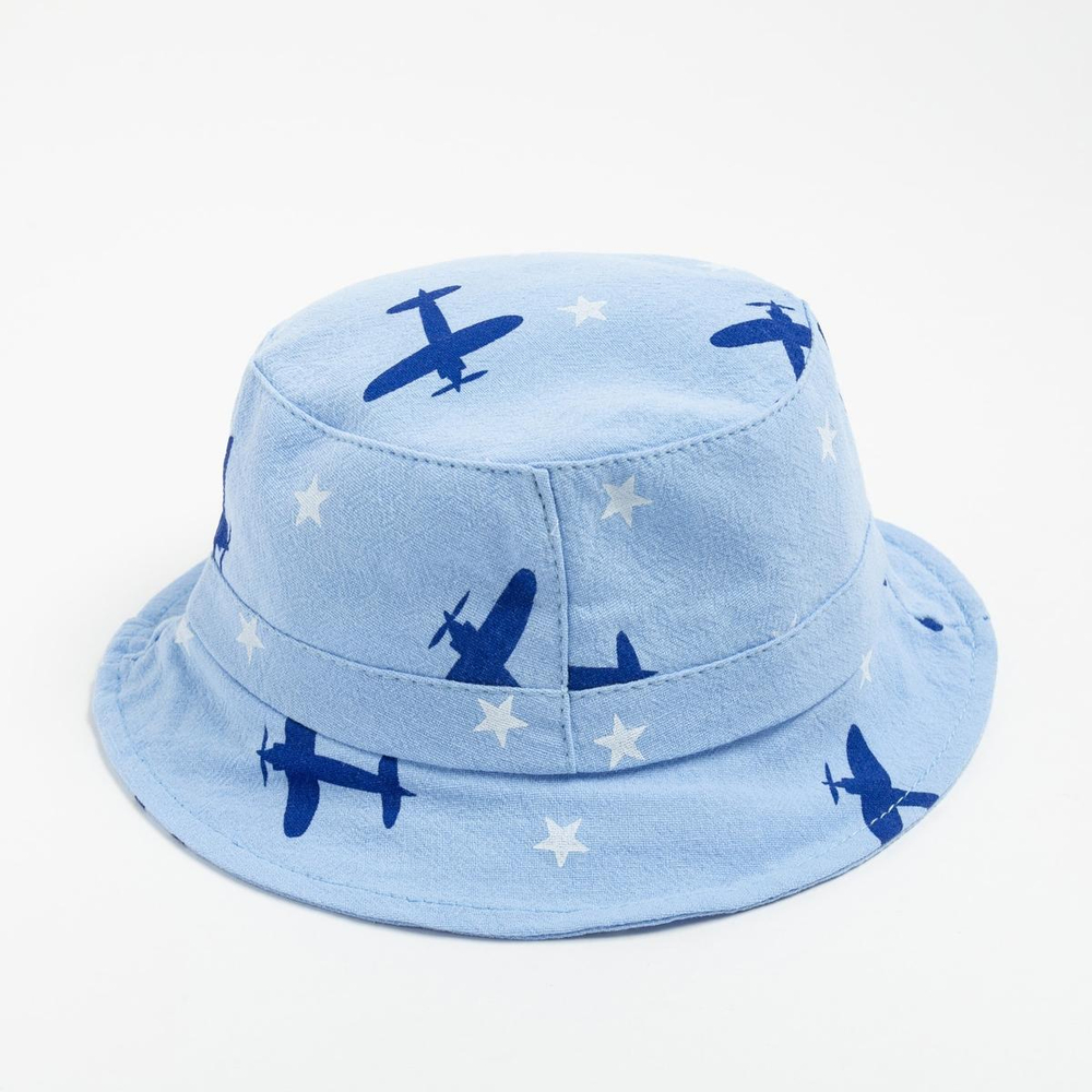 Панама "Самолётики" синий, р-р 48-49 7328878 (MINAKU)
