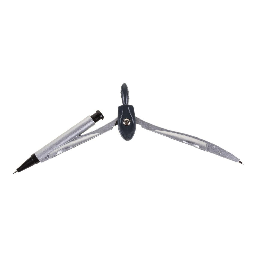 Готовальня 7 пред:циркуль металлич, грифели, ластик, 4 линейки, пласт.футляр