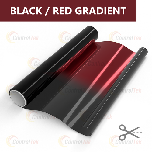 Пленка тонировочная градиентная BLACK and RED GRADIENT ControlTek, на отрез (ширина рулона 0,5 м.)