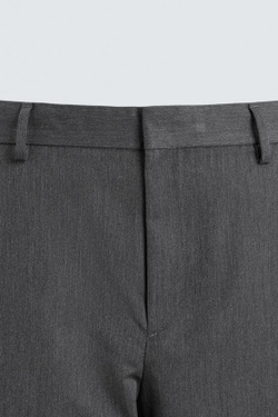 ZARA БРЮКИ FLARED FIT, СЕРЫЙ