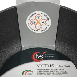 Кастрюля алюминий, антиприг, 4.5 л, TVS, Virtus, CS480242910001, индукц