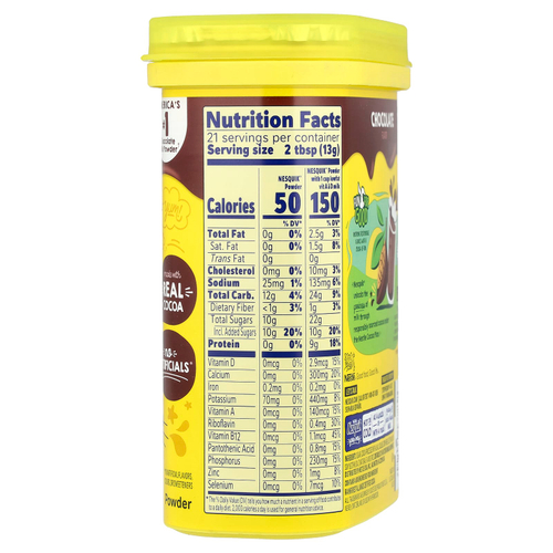 Nesquik, Nestle, порошок, шоколад, 285 г (10 унций)