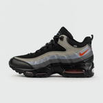 кроссовки Nike Air Max 95 Grey Black / Red Swoosh Winter