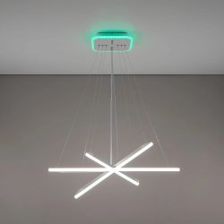 Citilux Неон Смарт CL731AK110E Умная подвесная люстра Белая