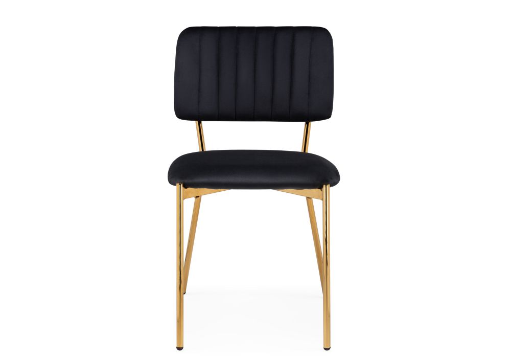 Стул на металлокаркасе Armond black / gold