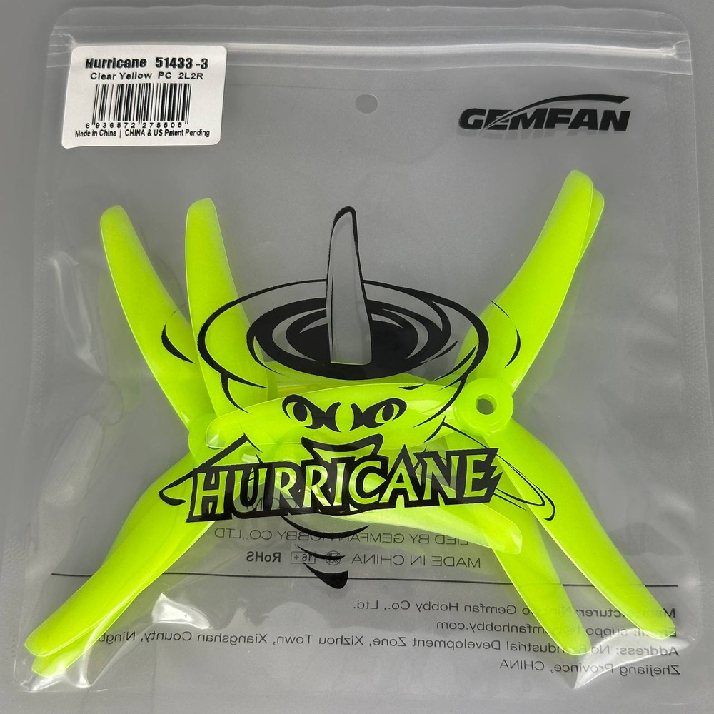 Пропеллеры Gemfan Hurricane 51433-3 for FREESTYLE