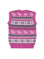 Жилетка вязаная на молнии