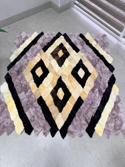 Меховой Коврик прикроватный накидка на кресло из овчины