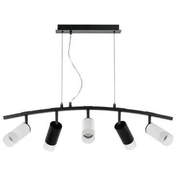Подвесной светильник 5*GU10 LR7353723631 чёрный/белый Rullo Lightstar
