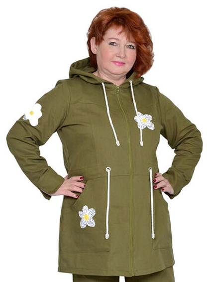 Жакет джинсовый Луговые цветы