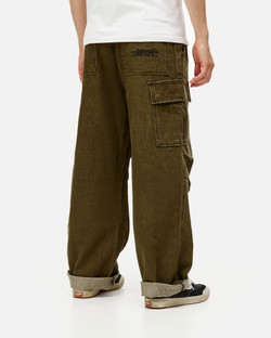 Джинсы Anteater Wide Cargo Denim Green