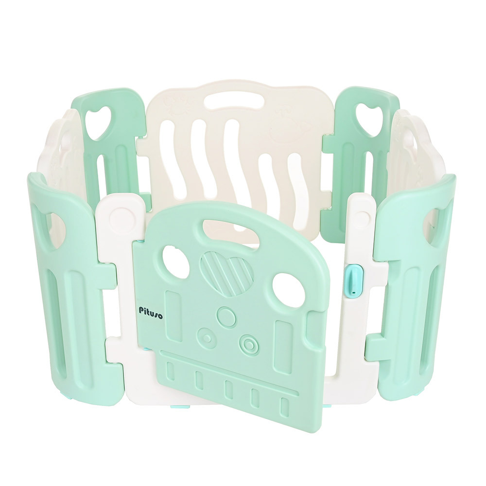 PITUSO Детский ограждение-манеж Морской, Салатовый/белый (без шаров)