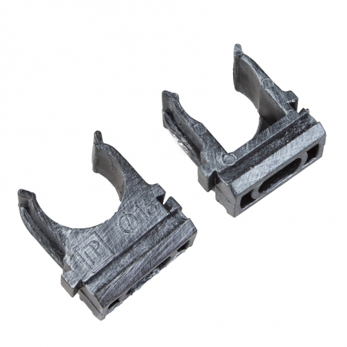 Крепеж-клипса для трубы, пвх, цвет серебряный век (10 шт/уп) BTK1-16-11-10