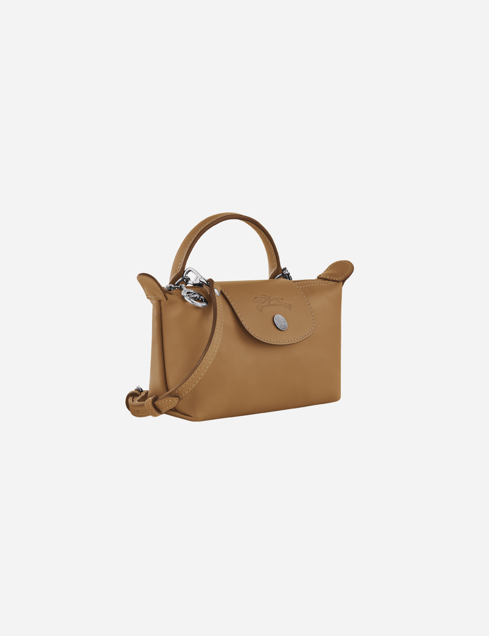 Longchamp Le Pliage Xtra XS Pouch Leather "Tobacco"