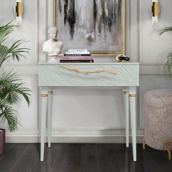 Консоль Арт Колор leaves Классик Голд Серый дым