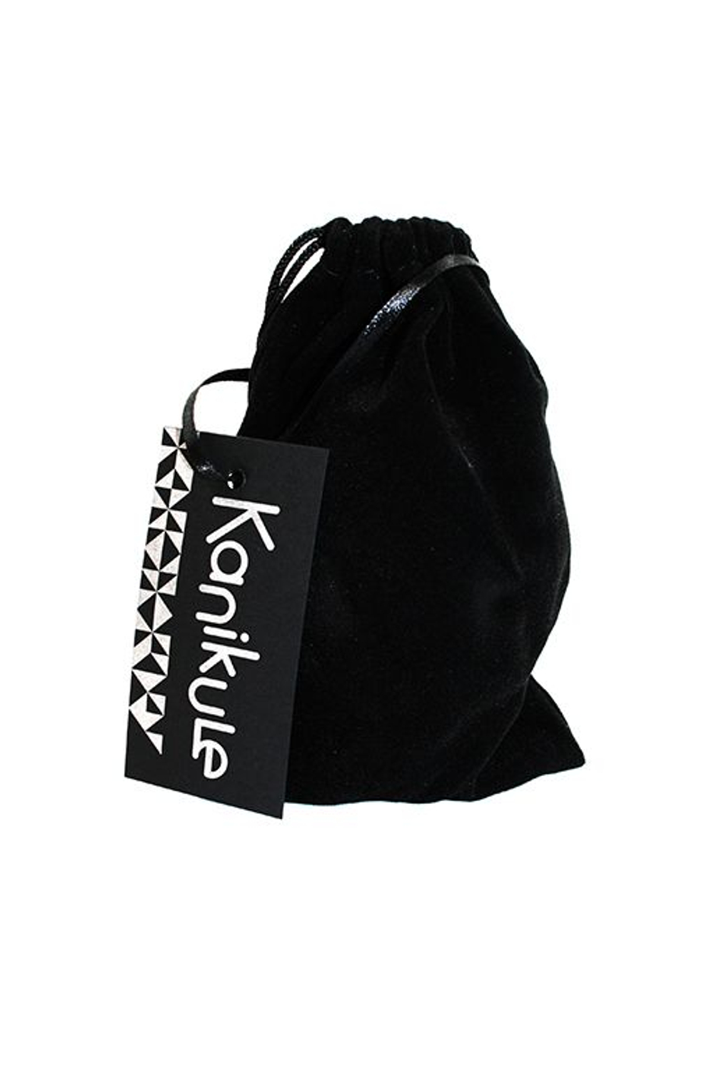 Серебристая алюминиевая анальная пробка с чёрным кристаллом - 8,4 см. (Цвет: черный)