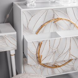 Комод Арт Классик с 3 ящиками Айс Амбер