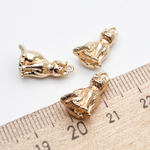 Подвеска Кот, цвет золото, размер 15*8 мм, цена за 1 шт