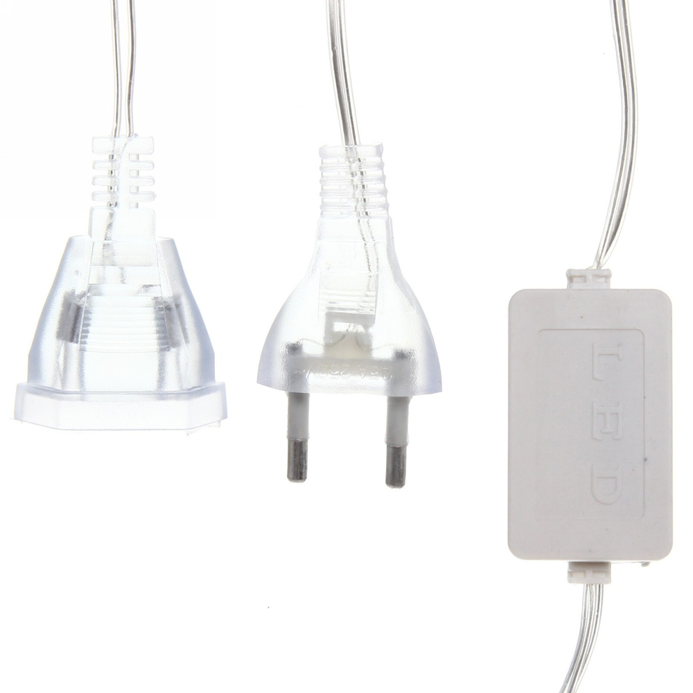 Гирлянда для дома 5,0 м 20 ламп LED с насадками ДЕД МОРОЗ, прозрач.пров., авторежим.,IP-20 RG/RB (возможность соединения)