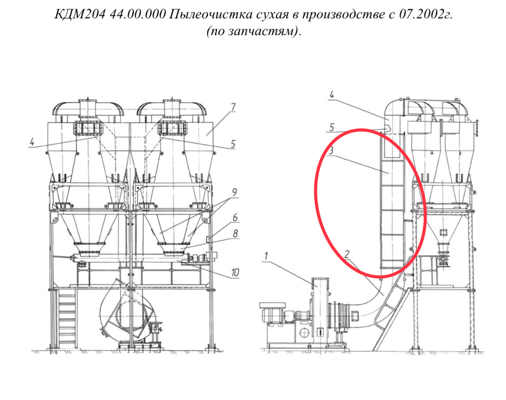 КДМ204 44.00.070 Газоход