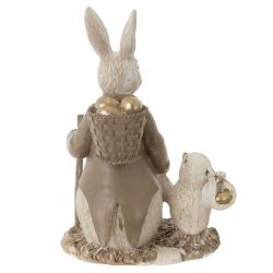 GAEM Фигурка декоративная "Заяц с цыпленком", L10,5 W8 H15 см