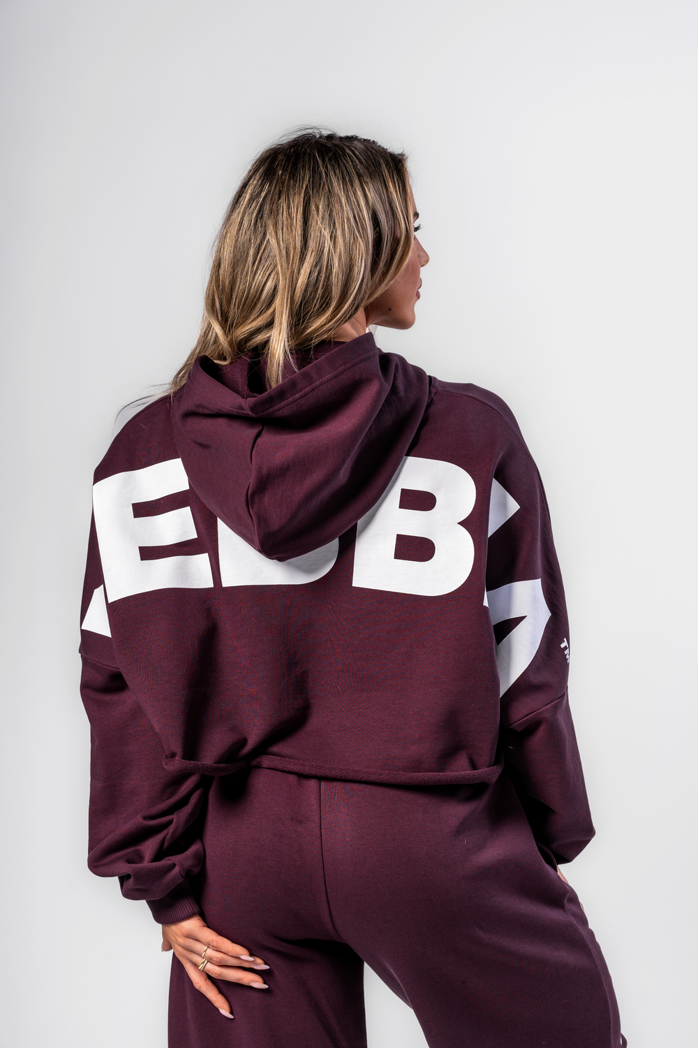 Худи Oversized Hoodie OWN YOUR POWER 433 Бордовый