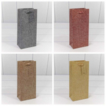 Пакет подарочный Под бутылку 22х10х6см "Премиум" (Микс)