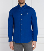 льняная рубашка POLO RALPH LAUREN - темно-голубой(710794141)