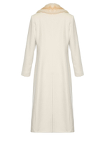 Женское кашемировое пальто с мехом соболя