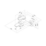 Смеситель для ванны 35к IDDIS ZDXSB02i02WA "Zodiac X" без  душ аксессуаров ХРОМ