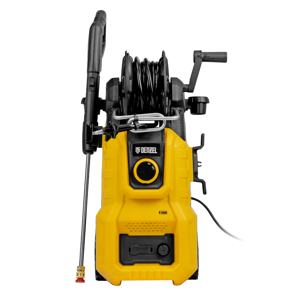Моечная машина высокого давления R-180iD, 2000 Вт, 180 бар, 420 л/ч, асинх. двиг., бараб.// Denzel