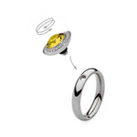Шарм Qudo Tondo Deluxe Light Topaz 647068 BR/S